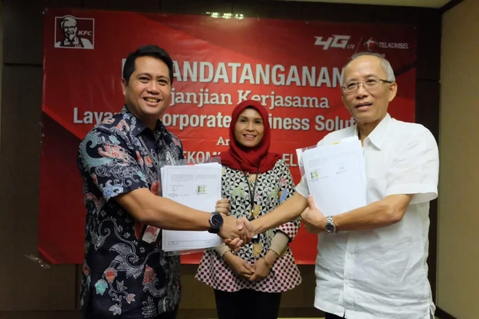 Telkomsel Garap Layanan Bisnis Waralaba KFC