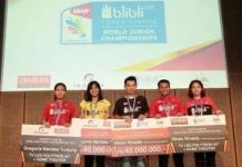 PB Dajrum dan PB Mutiara Cardinal Berikan Bonus pada Juara Dunia Junior