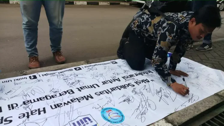 IMIKI UIN Syarif Hidayatullah Mengadakan Aksi Solidaritas Melawan Hate Speech