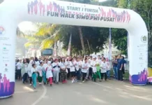 Ribuan Peserta Ramaikan Fun Walk Siwo PWI Pusat 2018