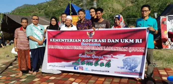 Kemenkop dan UKM Beri Bantuan Bagi Penyuluh Koperasi Korban Gempa Lombok