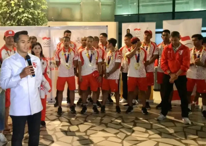 Ketua Umum PB PRSI, Anindya Bakrie Sambut Medali Emas Polo Air SEA Games