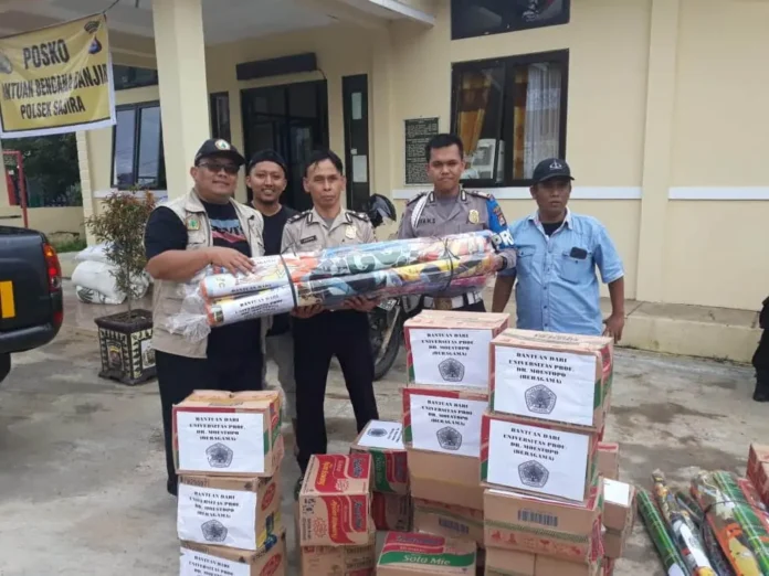 Inilah Bantuan Kemanusiaan Universitas Moestopo kepada Korban Banjir di Lebak Banten