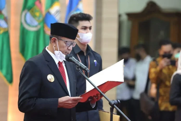 Gubernur Wahidin Halim melantik Bupati Pandeglang dan Walikota Tangsel