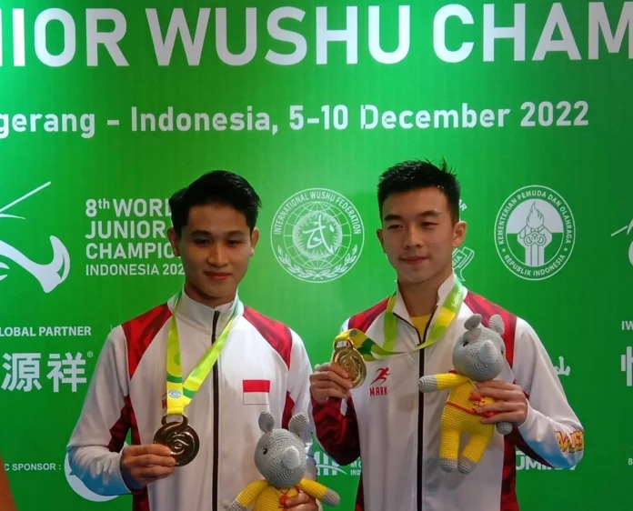 Kejuaraan Dunia Wushu Junior VIII/2022 : Indonesia Raih 2 Emas di Hari Pertama