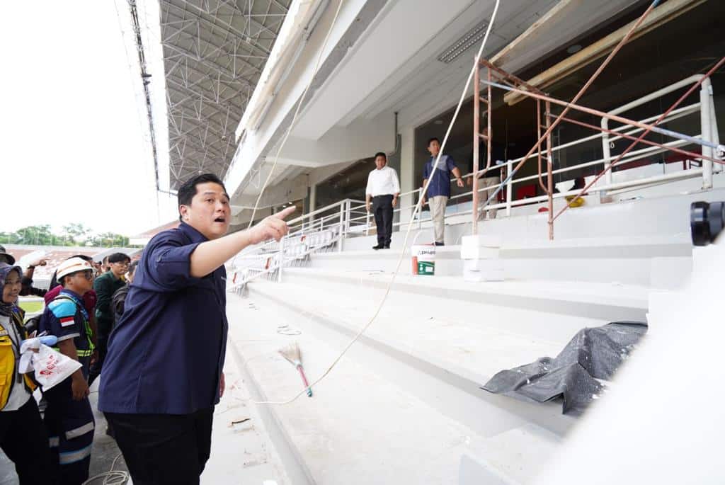 Erick Thohir Tinjau Stadion Jakabaring, Siap untuk Piala Dunia U-20