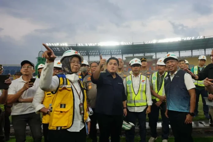 Drainase dan Rumput Si Jalak Harupat Beres, Erick Thohir Dorong agar Lolos Verifikasi