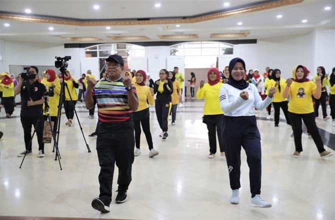 Kemenpora dan PMKI Senam Hari Krida Bersama, Ajak Masyarakat Sehat dan Bugar