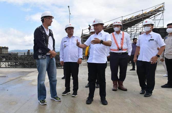 Tinjau Venue F1Powerboat Danau Toba 2023, Menpora Pastikan Kesiapan Infrastruktur