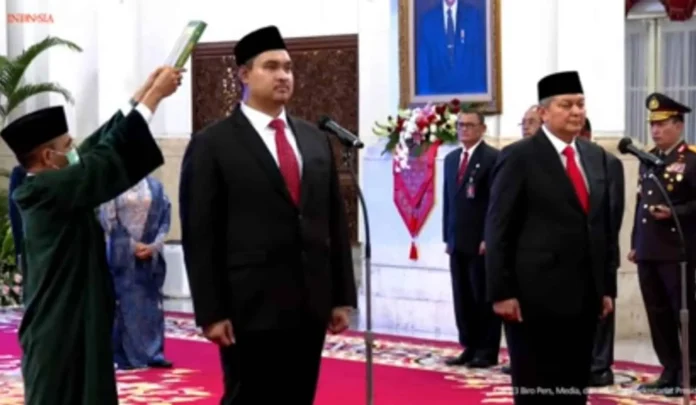 Presiden Jokowi Resmi Lantik Dito Ariotedjo jadi Menpora