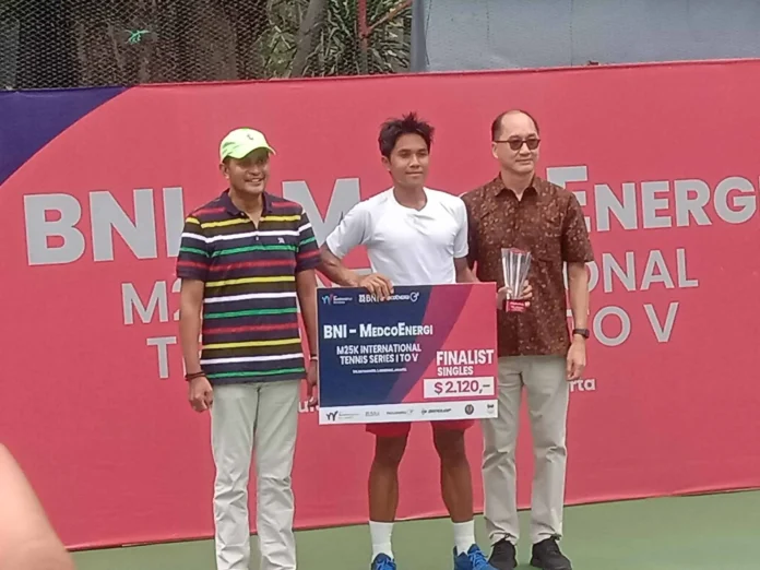 BNI-MedcoEnergi International Tennis M25K: Rifqi Fitriadi Gagal Raih Gelar, Takluk dari Kelly Dayne