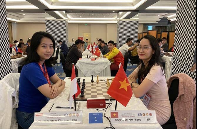 Asia Zone 3.3 Championships 2023: Irene Gagal Raih Poin Penuh, Susanto Bermain Remis