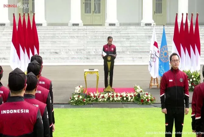 Presiden Jokowi Resmi Lepas Kontingen Indonesia ke SEA Games Kamboja