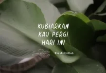 Lirik Lagu Kubiarkan Kau Pergi Hari Ini - Suara Kayu, Rio Ardhillah