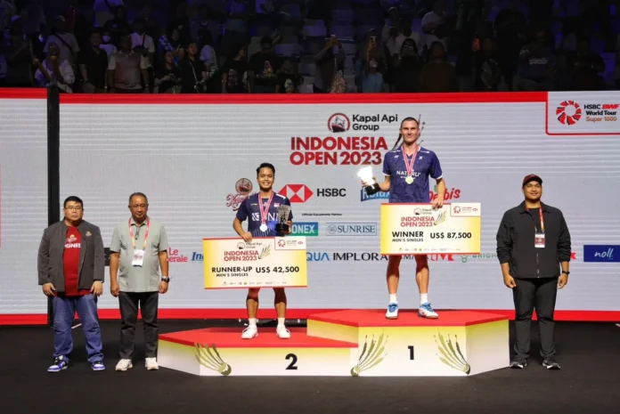 Ginting Runner-Up Indonesia Open 2023