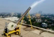 Tekan Polusi Udara Jakarta, Kantor Pusat PLN Pakai Mist Generator Buatan BRIN