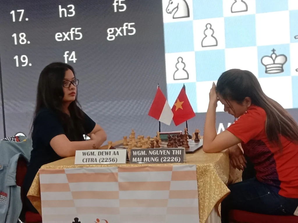 JAPFA Chess Festival 2023: Nguyen Thi Mai Hung Ancam Posisi Dewi AA Citra