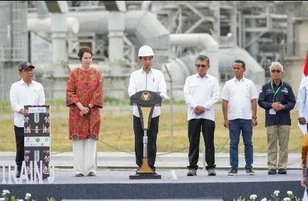 Presiden Resmikan Proyek Tangguh Train 3 dan Ground Breaking Proyek UCC, AKM dan Blue Amonia di Papua Barat