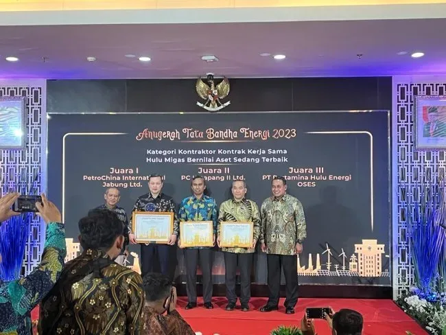 PetroChina Jabung Raih Juara 1 Anugerah Tata Bandha Energi Tahun 2023 dari Kementerian ESDM RI