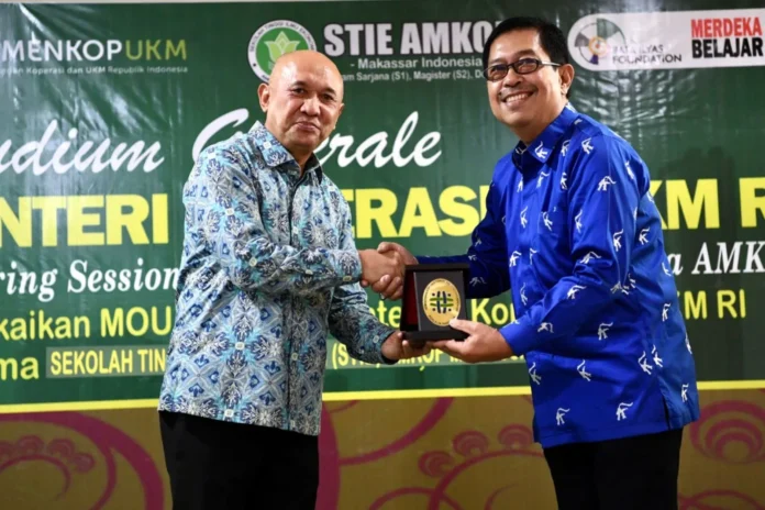 Menkop UKM Ajak STIE AMKOP Makassar Kembangkan Riset Model Bisnis Pendukung Hilirisasi