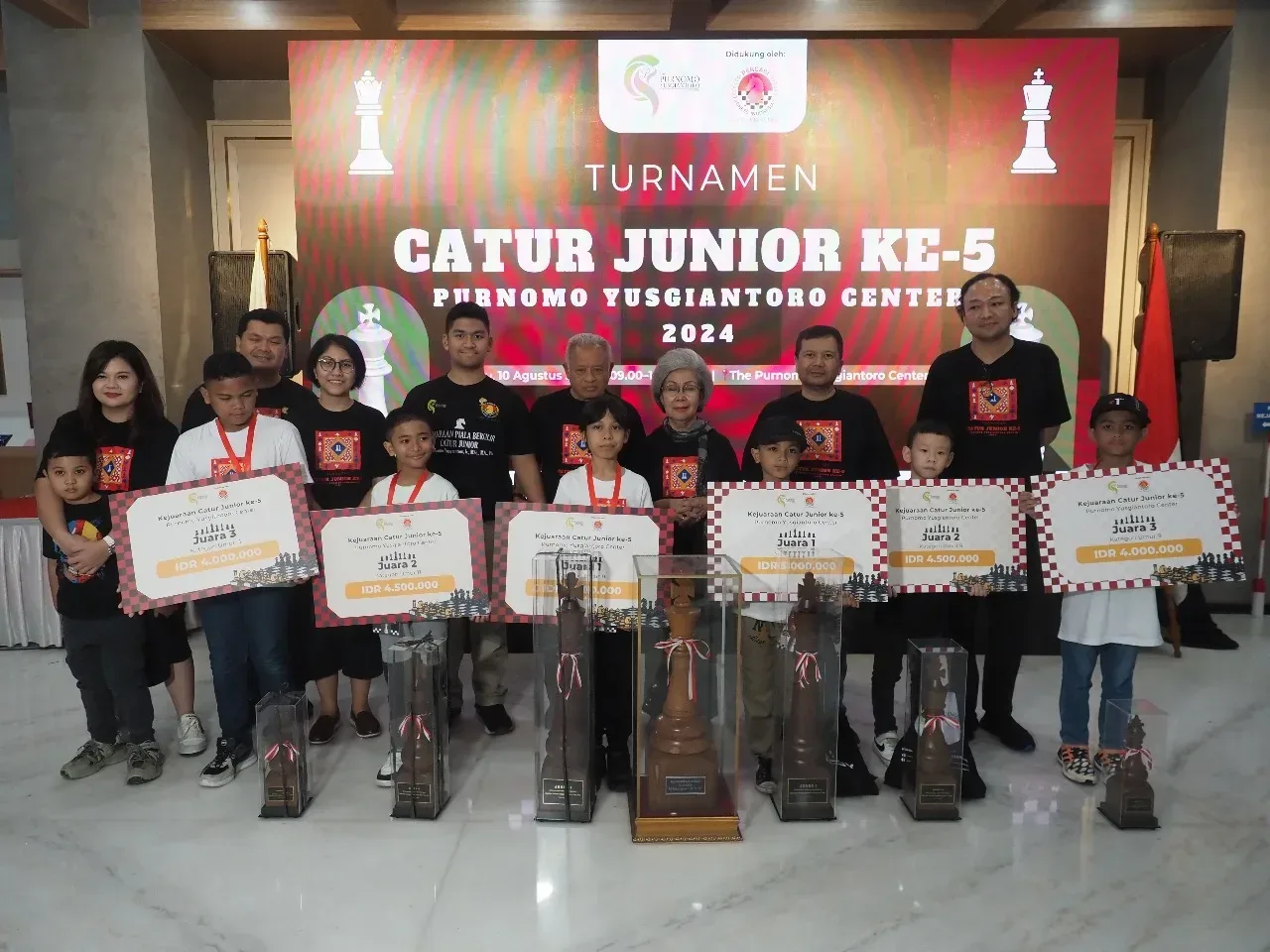 Peringati HUT RI ke-79,  PYC Gelar Kejuaraan Catur Junior ke-5 Piala Prof. Purnomo Yusgiantoro